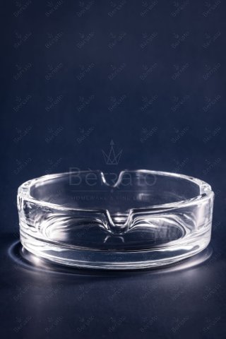 زیرسیگاری بلور مدل LXYG10535 با ابعاد ۱۰.۵ در ۳.۵ سانتی‌متر و شفافیت بالا.