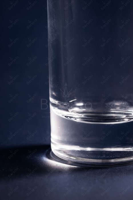 لیوان شات ساده و بلند شیشه‌ای کد LXY10641 با ارتفاع ۱۰ سانتی‌متر و بدنه شفاف.
