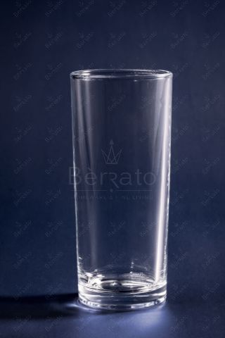 لیوان ساده بلند شیشه‌ای کد LXY1003 با ارتفاع ۱۴.۵ سانتی‌متر و قطر دهانه ۶ سانتی‌متر.