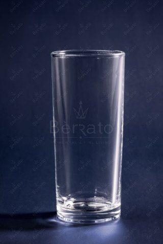 لیوان ساده بلند شیشه‌ای کد LXY1003 با ارتفاع ۱۴.۵ سانتی‌متر و قطر دهانه ۶ سانتی‌متر.