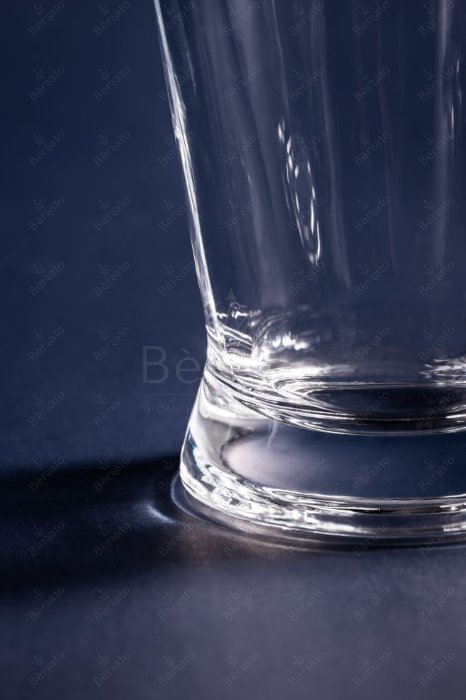 ماگ هیبلی مدل LXZB97 با بدنه شفاف، دسته ارگونومیک و پایه مستحکم به همراه ابعاد مشخص.
