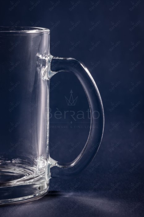 ماگ کریستالین استوانه‌ای مدل LXZB29 با دسته‌ی خوش‌دست و طراحی ساده، ارتفاع ۹.۵ سانتی‌متر.