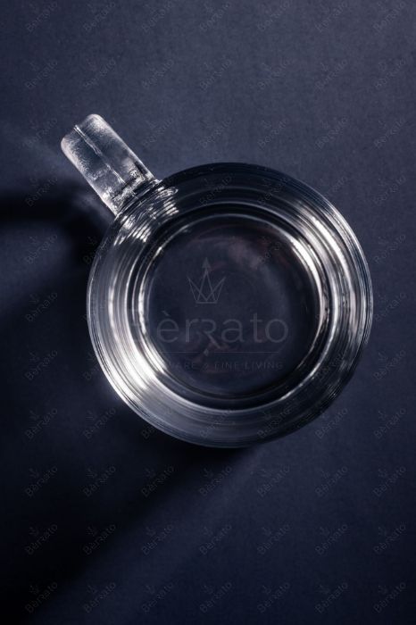 ماگ کریستالین استوانه‌ای مدل LXZB29 با دسته‌ی خوش‌دست و طراحی ساده، ارتفاع ۹.۵ سانتی‌متر.