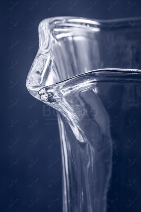 سرویس پارچ و لیوان گلکسی کریستالین شفاف با پایه چندضلعی