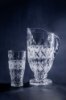 سرویس پارچ و لیوان آنجلیکا کریستالین با تراش الماسی و نوار مات