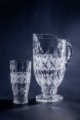 سرویس پارچ و لیوان آنجلیکا کریستالین با تراش الماسی و نوار مات