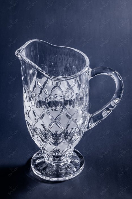 سرویس پارچ و لیوان آنجلیکا کریستالین با تراش الماسی و نوار مات