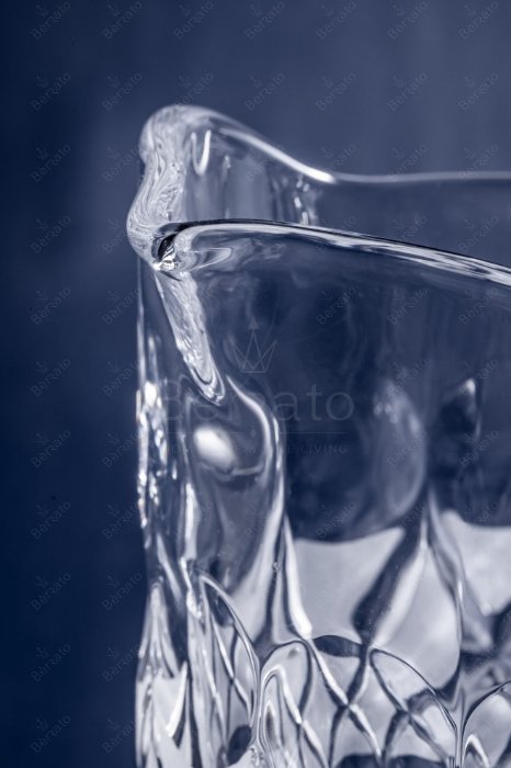 سرویس پارچ و لیوان آنجلیکا کریستالین با تراش الماسی و نوار مات