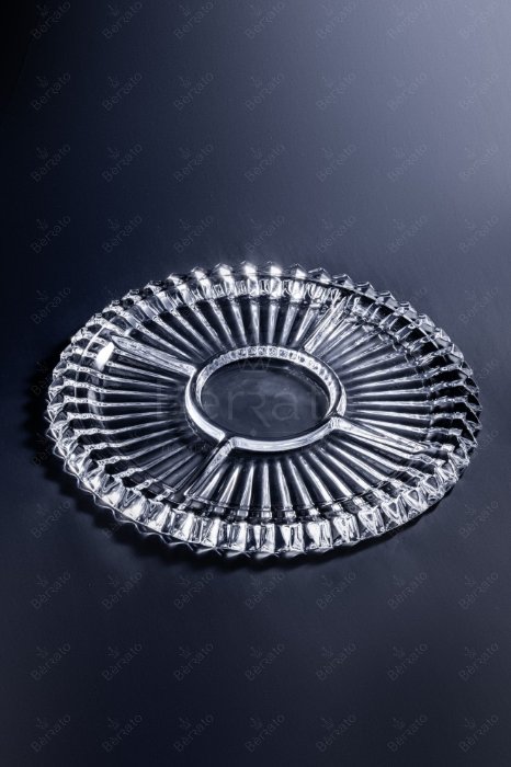 اردوخوری گرد والنسیا کد P-3334CJ-B کریستالینه چهار خانه