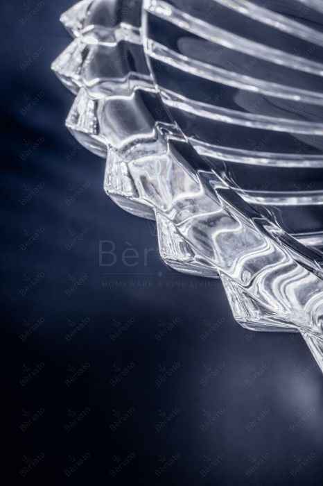 شیرینی‌خوری کریستالین کراون با طرح تراش شعاعی