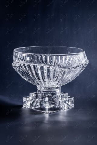 میوه‌خوری کریستالین پایه‌دار کراون CROWN