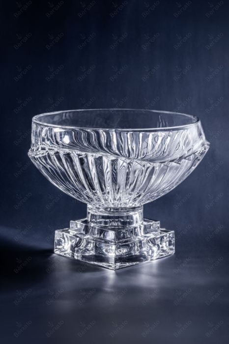 میوه‌خوری کریستالین پایه‌دار کراون CROWN