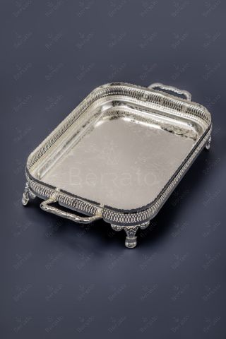 سینی پایه‌دار مورگن مدل 4810 استیل