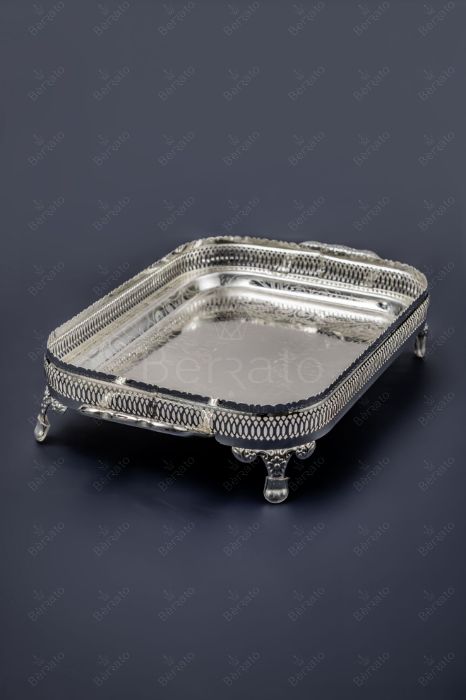 سینی پایه‌دار مورگن مدل 4810 استیل