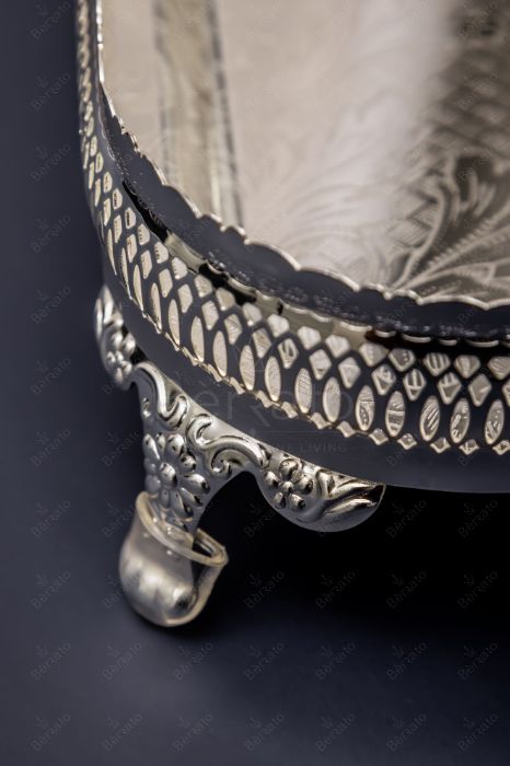 سینی پایه‌دار مورگن مدل 4810 استیل
