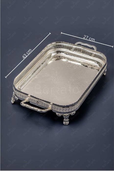 سینی پایه‌دار مورگن مدل 4810 استیل