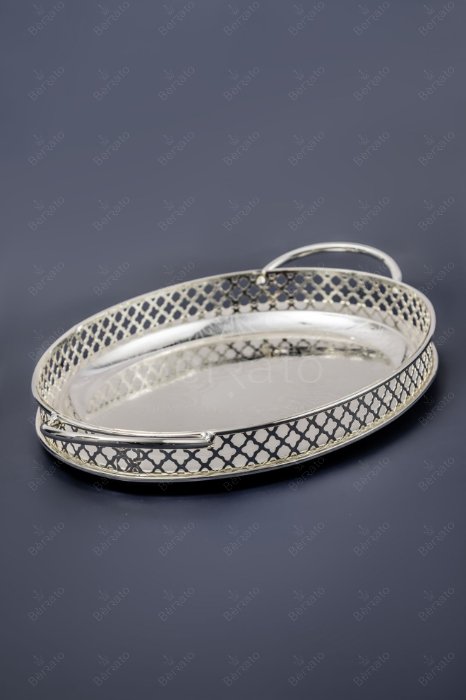 سینی استیل مورگن مدل 4812 با نقوش برجسته کلاسیک