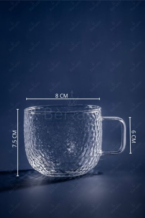 فنجان پیرکس یخی مدل B68_1A بسته 6 عددی