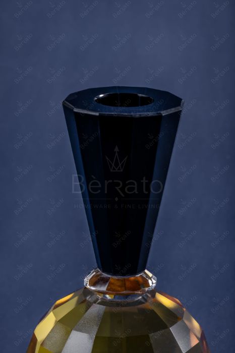 شمعدان گوی کریستال رنگی جفتی