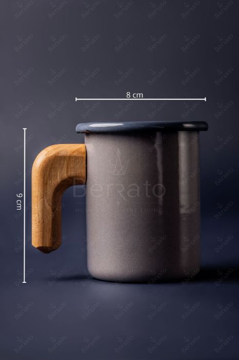 سرویس قابلمه لعابی رنگ طوسی (6تکه)