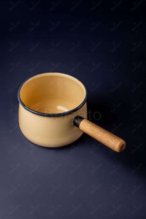سرویس قابلمه لعابی رنگ کرم (6تکه)