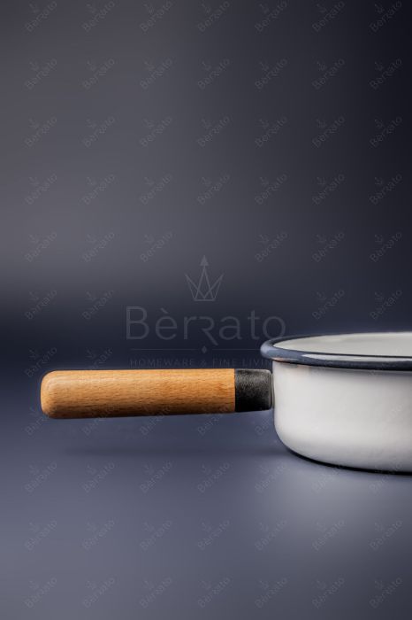 سرویس قابلمه لعابی رنگ سفید (6تکه)
