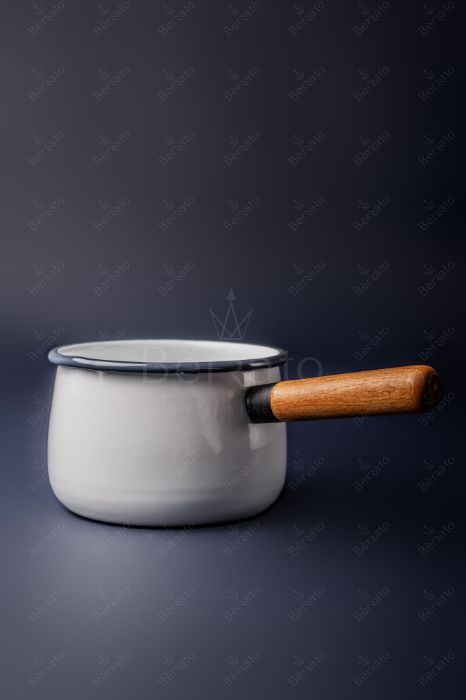 سرویس قابلمه لعابی رنگ سفید (6تکه)
