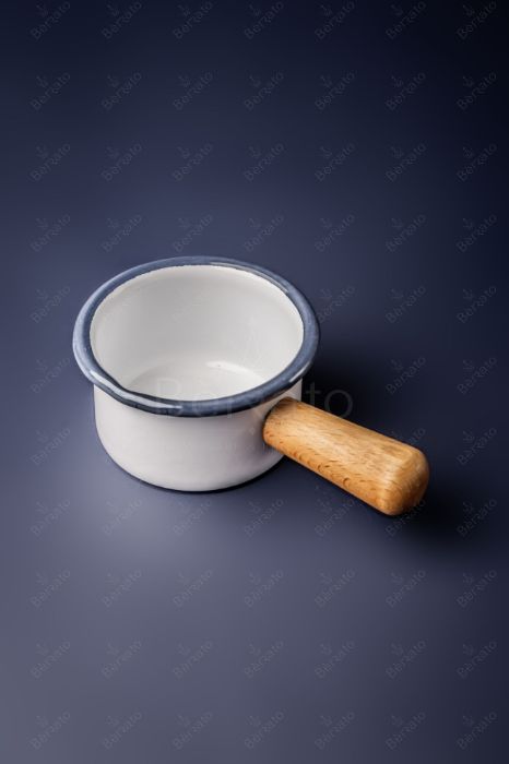 سرویس قابلمه لعابی رنگ سفید (6تکه)