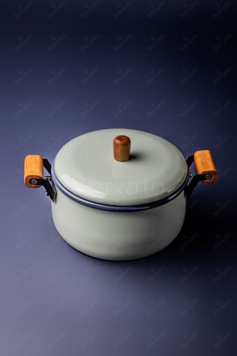 سرویس قابلمه لعابی رنگ سبز (6تکه)