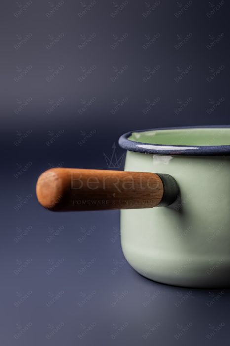 سرویس قابلمه لعابی رنگ سبز (6تکه)