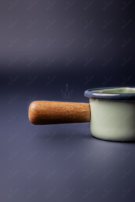 سرویس قابلمه لعابی رنگ سبز (6تکه)