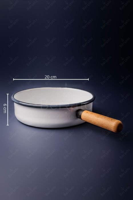 سرویس قابلمه لعابی رنگ سفید (6تکه)