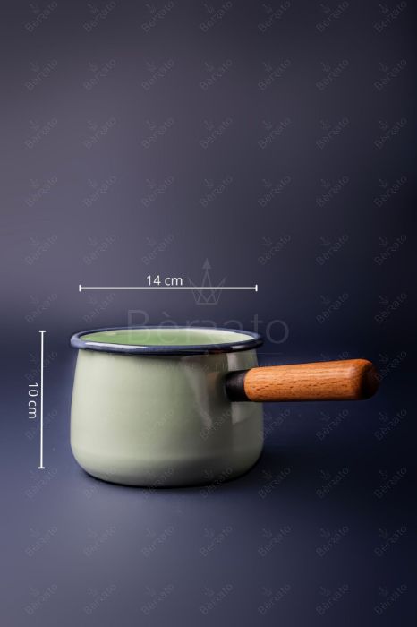 سرویس قابلمه لعابی رنگ سبز (6تکه)