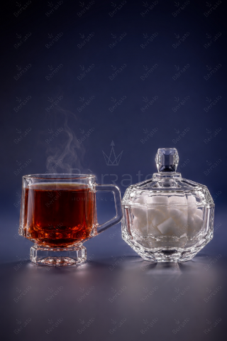 فنجان و قندان سرویس پذیرایی آیکونیک (صرفا جهت مشاهده جزئیات)