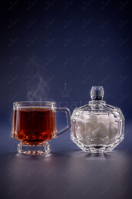 فنجان و قندان سرویس پذیرایی آیکونیک (صرفا جهت مشاهده جزئیات)