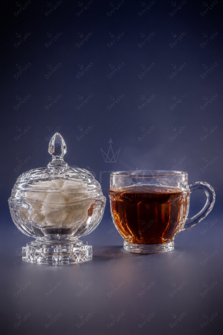 سرویس پذیرایی کریستالین نیوپترا newpetra (فنجان و قندان ) صرفا جهت نمایش جزئیات