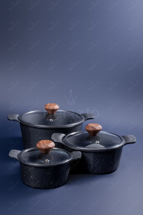 سرویس قابلمه 16 پارچه چدن آلیانس رنگ طوسی