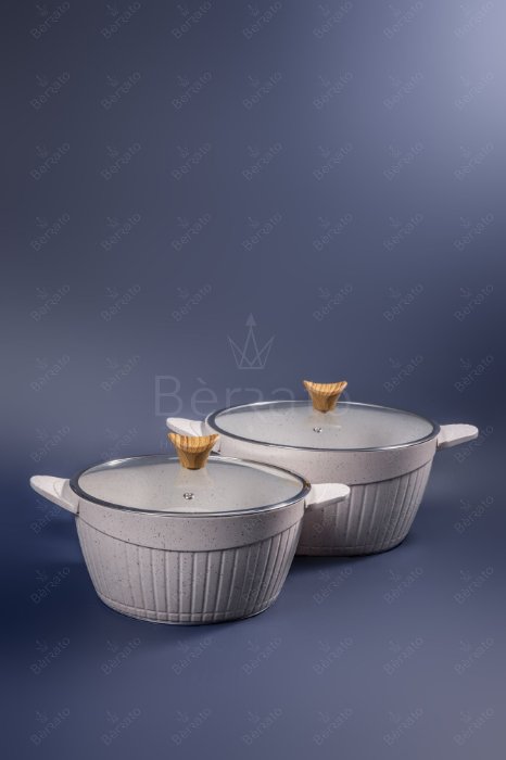 سرویس قابلمه چدن ۲۳ پارچه برند پرستیژ رنگ کرم