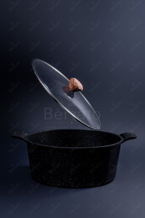 سرویس قابلمه 16 پارچه چدن آلیانس رنگ مشکی