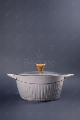 سرویس قابلمه چدن ۲۳ پارچه برند پرستیژ رنگ کرم