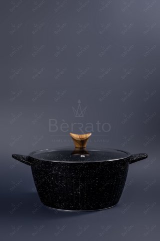 سرویس قابلمه چدن ۲۳ پارچه برند پرستیژ رنگ مشکی