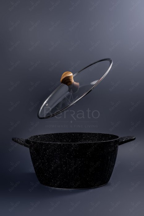 سرویس قابلمه چدن ۲۳ پارچه برند پرستیژ رنگ مشکی