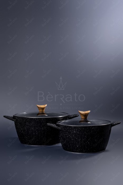 سرویس قابلمه چدن ۲۳ پارچه برند پرستیژ رنگ مشکی