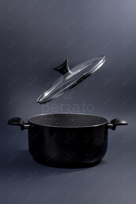 سرویس قابلمه گرانیتی 11 پارچه پیوگان مشکی